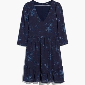 Madewell dress Size 12 (navy blue floral)